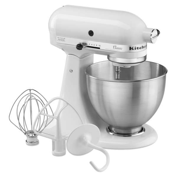 KitchenAid 5K45SSEFW Küchenmaschine matt weiß, Neu vom Fachhändler